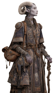 Purple Fey Tiefling Vinyl Car Decal Sticker – Waterproof & UV-Resistant 8"