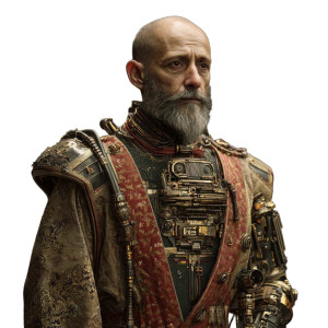 Futuristic Greek Noble Vinyl Car Decal Sticker – Waterproof & UV-Resistant 8"