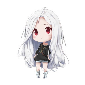 Cute Anime Girl V58 Vinyl Car Decal Sticker – Waterproof & UV-Resistant 8"