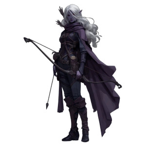 Drow Ranger V4 Vinyl Car Decal Sticker – Waterproof & UV-Resistant 8"