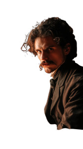 Brooding Nietzsche Philosopher Vinyl Car Decal Sticker – Waterproof & UV-Resistant 8"