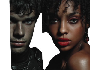 Fantasy Characters Duo Vinyl Car Decal Sticker – Waterproof & UV-Resistant 8"