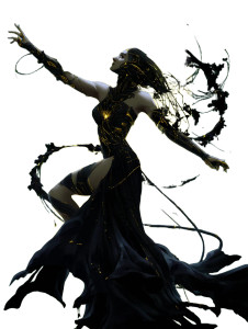 Biomechanical Dryad Dance Vinyl Car Decal Sticker – Waterproof & UV-Resistant 8" Biomechanical Dryad Dance Vinyl Car Decal Sticker – Waterproof & UV-Resistant 8"
