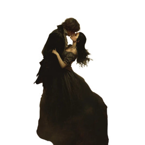 Romantic Kiss Painting V3 Vinyl Car Decal Sticker – Waterproof & UV-Resistant 8"