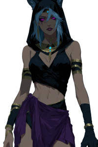 Anubis Worshipper Anime V2 Vinyl Car Decal Sticker – Waterproof & UV-Resistant 8"