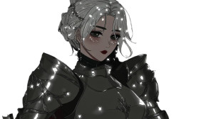 Silver-Haired Knight V2 Vinyl Car Decal Sticker – Waterproof & UV-Resistant 8"