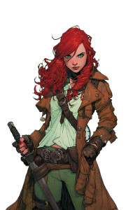 Fiery Pirate Queen Vinyl Car Decal Sticker – Waterproof & UV-Resistant 8"