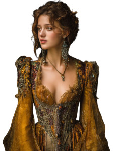 Mysterious Empress Portrait Vinyl Car Decal Sticker – Waterproof & UV-Resistant 8"