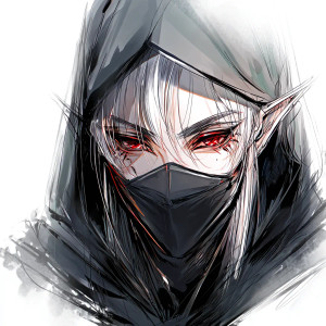 Elven Man Cloak Vinyl Car Decal Sticker – Waterproof & UV-Resistant 8"