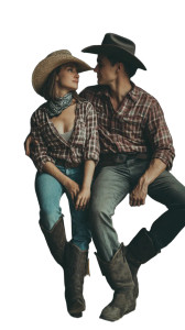 Cowboy Couple Love Vinyl Car Decal Sticker – Waterproof & UV-Resistant 8" Cowboy Couple Love Vinyl Car Decal Sticker – Waterproof & UV-Resistant 8"