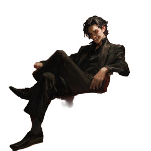 Sly Demon Gentleman Vinyl Car Decal Sticker – Waterproof & UV-Resistant 8" Sly Demon Gentleman Vinyl Car Decal Sticker – Waterproof & UV-Resistant 8"
