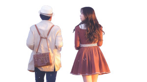 Foggy Cherry Blossom Walk Vinyl Car Decal Sticker – Waterproof & UV-Resistant 8"