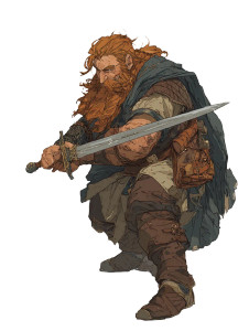 Dwarf Wizard Barbarian Vinyl Car Decal Sticker – Waterproof & UV-Resistant 8"