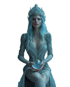 Biomechanical Ice Queen Vinyl Car Decal Sticker – Waterproof & UV-Resistant 8"