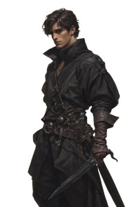 Fantasy Male Adventurer V4 Vinyl Car Decal Sticker – Waterproof & UV-Resistant 8"