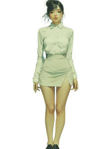 Manga Style Portrait Vinyl Car Decal Sticker – Waterproof & UV-Resistant 8"