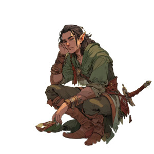 High Elf Monk V2 Vinyl Car Decal Sticker – Waterproof & UV-Resistant 8"