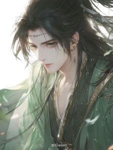 Fantasy Chinese Noble Vinyl Car Decal Sticker – Waterproof & UV-Resistant 8"