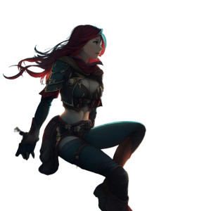 Red Haired Rogue Vinyl Car Decal Sticker – Waterproof & UV-Resistant 8"