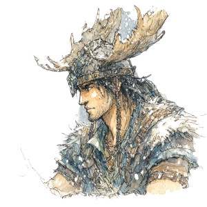 Moose Hunter Fantasy Vinyl Car Decal Sticker – Waterproof & UV-Resistant 8"