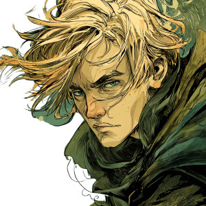 Blonde Mage V2 Vinyl Car Decal Sticker – Waterproof & UV-Resistant 8"