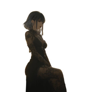 Vintage Anime Vampiress Vinyl Car Decal Sticker – Waterproof & UV-Resistant 8"