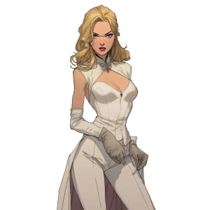 Emma Frost Marvel Vinyl Car Decal Sticker – Waterproof & UV-Resistant 8"