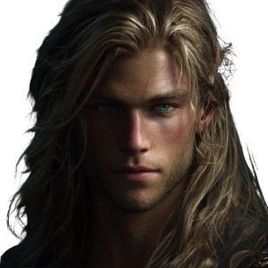 Demigod With Honey-Blonde Hair V2 Vinyl Car Decal Sticker – Waterproof & UV-Resistant 8"