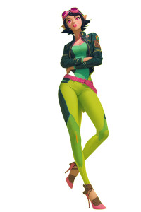 Confident Elf Woman Vinyl Car Decal Sticker – Waterproof & UV-Resistant 8"