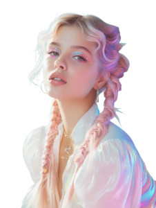 Fashion Portrait Model Vinyl Car Decal Sticker – Waterproof & UV-Resistant 8"