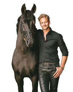 Danish Man With Horse Vinyl Car Decal Sticker – Waterproof & UV-Resistant 8"