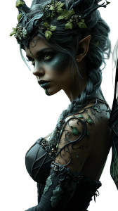 Dark Enchanted Fairy Vinyl Car Decal Sticker – Waterproof & UV-Resistant 8"