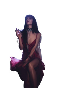 Vampirella Smoking Vinyl Car Decal Sticker – Waterproof & UV-Resistant 8"