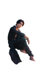 Japanese Male Model Vinyl Car Decal Sticker – Waterproof & UV-Resistant 8"