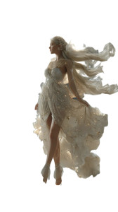 Selene Moon Goddess Vinyl Car Decal Sticker – Waterproof & UV-Resistant 8"