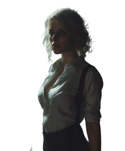 Noir Ciri Portrait Vinyl Car Decal Sticker – Waterproof & UV-Resistant 8"