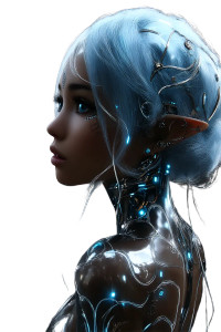 Cyberpunk Elf Cyborg Vinyl Car Decal Sticker – Waterproof & UV-Resistant 8" Cyberpunk Elf Cyborg Vinyl Car Decal Sticker – Waterproof & UV-Resistant 8"