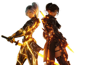 Holographic Sword Training Vinyl Car Decal Sticker – Waterproof & UV-Resistant 8"