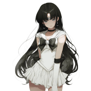 Anime Sailor Girl V2 Vinyl Car Decal Sticker – Waterproof & UV-Resistant 8"