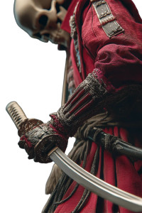 Sinister Samurai Skull V2 Vinyl Car Decal Sticker – Waterproof & UV-Resistant 8"