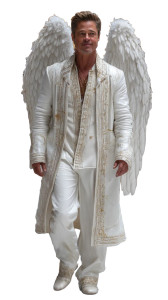 Brad Pitt Angel Vinyl Car Decal Sticker – Waterproof & UV-Resistant 8"