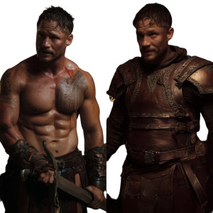 Fantasy Swordsman Hardy Vinyl Car Decal Sticker – Waterproof & UV-Resistant 8"