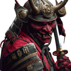 Hyper Realistic Samurai V2 Vinyl Car Decal Sticker – Waterproof & UV-Resistant 8"