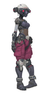 Sci-Fi Techno-Orc Fighter Vinyl Car Decal Sticker – Waterproof & UV-Resistant 8"