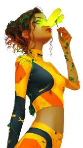 Poison Ivy Lotus Vinyl Car Decal Sticker – Waterproof & UV-Resistant 8"