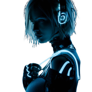 Futuristic Rave Dj Vinyl Car Decal Sticker – Waterproof & UV-Resistant 8"