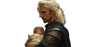 Fantasy King Portrait V2 Vinyl Car Decal Sticker – Waterproof & UV-Resistant 8"