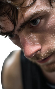 Sweaty Gym Man Vinyl Car Decal Sticker – Waterproof & UV-Resistant 8"