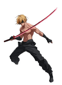 Ahonekka Anime Warrior Vinyl Car Decal Sticker – Waterproof & UV-Resistant 8"