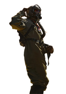 Soviet Futuristic Pilot Vinyl Car Decal Sticker – Waterproof & UV-Resistant 8"